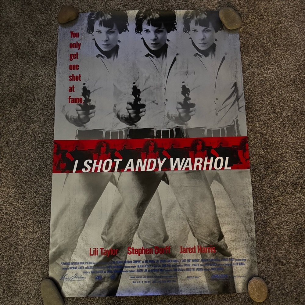 I Shot Andy Warhol Original 27 X 40 Theatrical Movie Poster